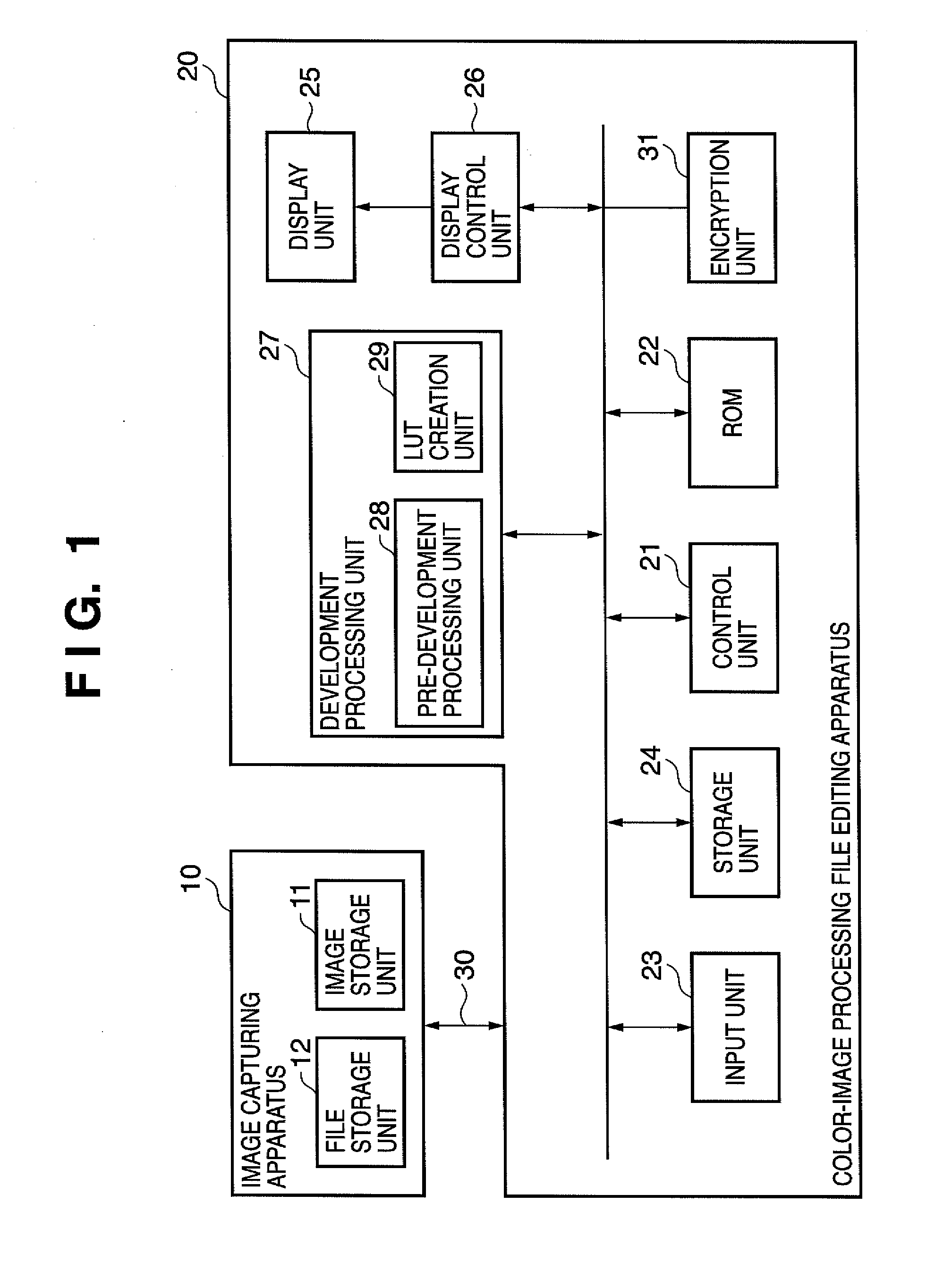 File processing apparatus, file processing method and color-image processing file