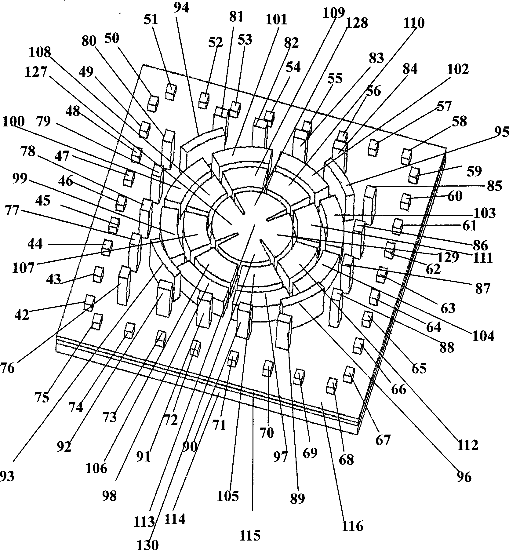 Suspension type diamagnetic sensitive mass micro accelerometer