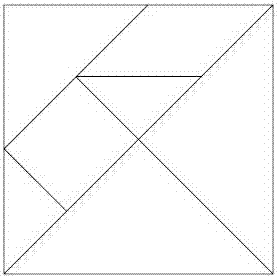 Method for achieving interactive tangram game based on intelligent toy