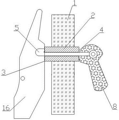 Electrophoretic multifunctional clamp for an automobile three-guarantee part