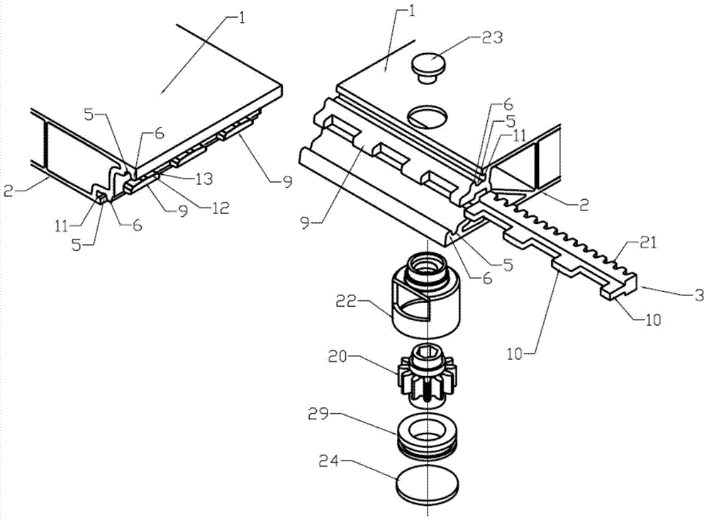 A kind of oblique angle tongue-and-groove building formwork