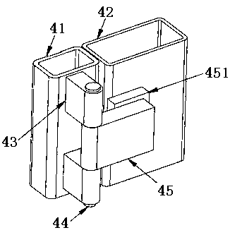 Folded house and hinge device for house folding