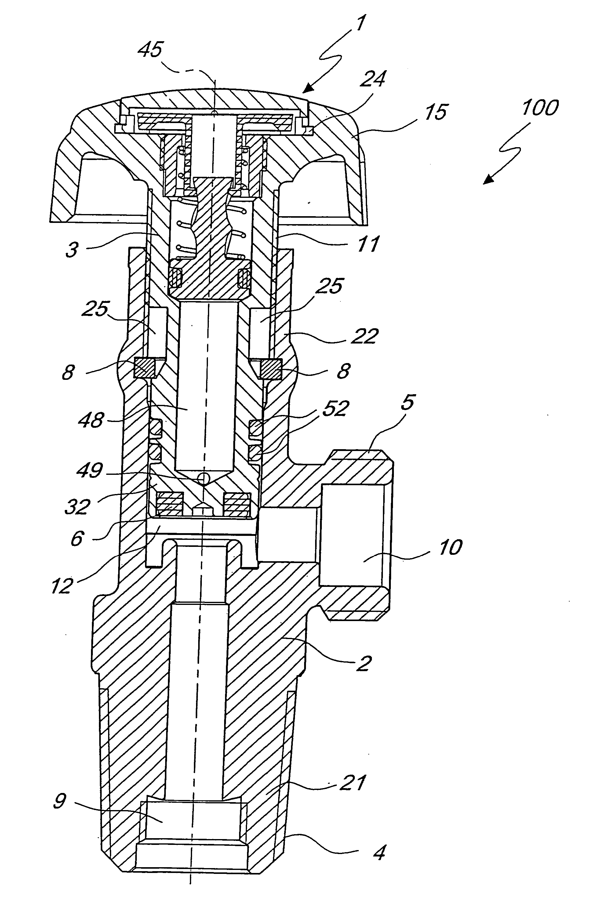 Flow control valve with device for indicating the status of a fluid, particularly for gas containers