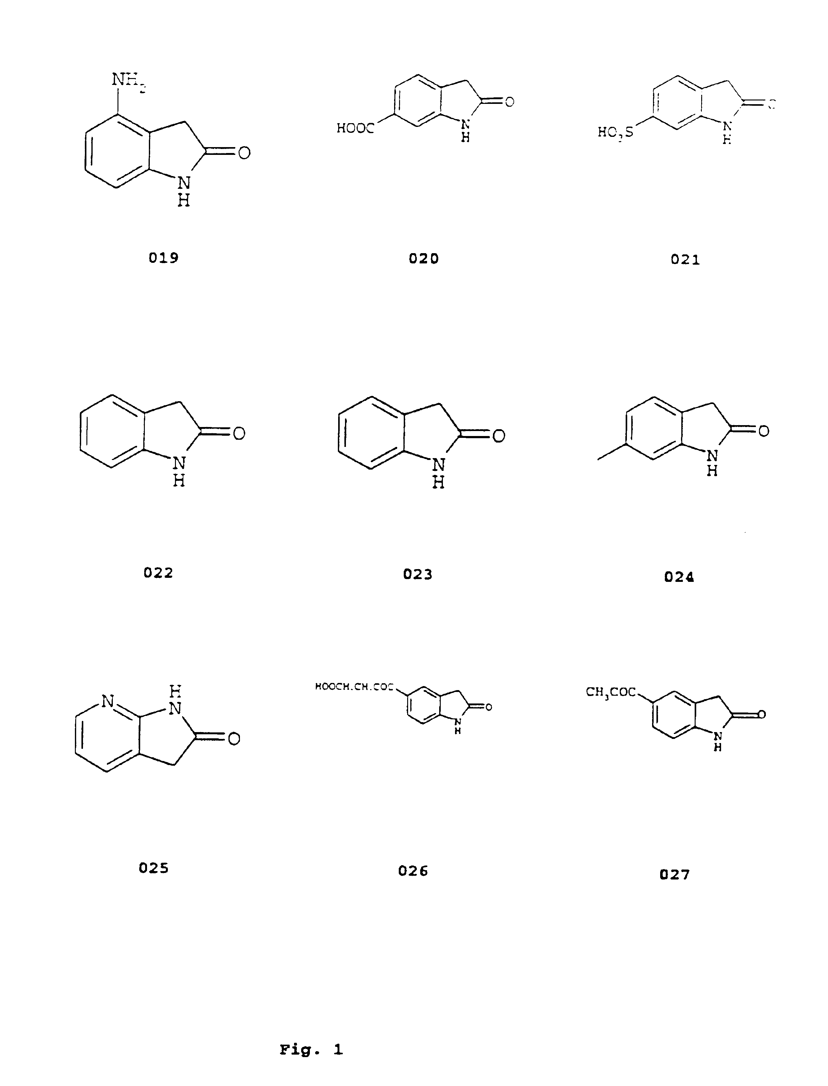 Indolinone combinatorial libraries and related products and methods for the treatment of disease