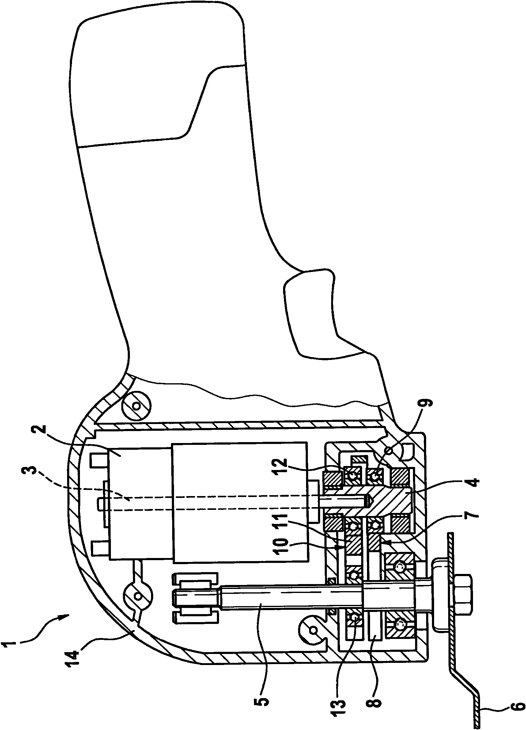 Motor-driven machine tool