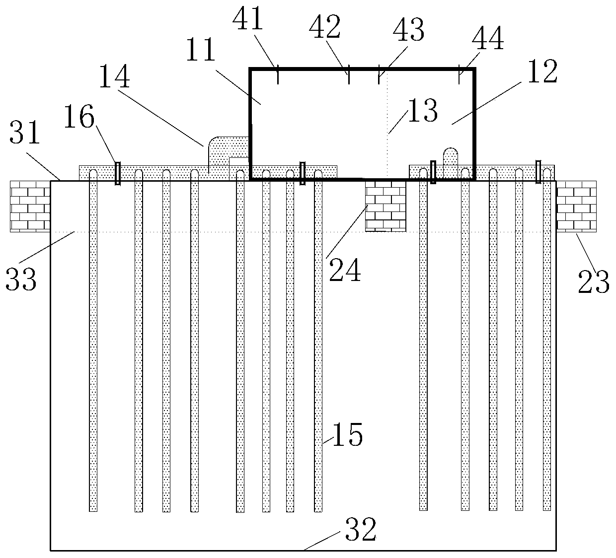 Fast distributary water supply device for branch flow model