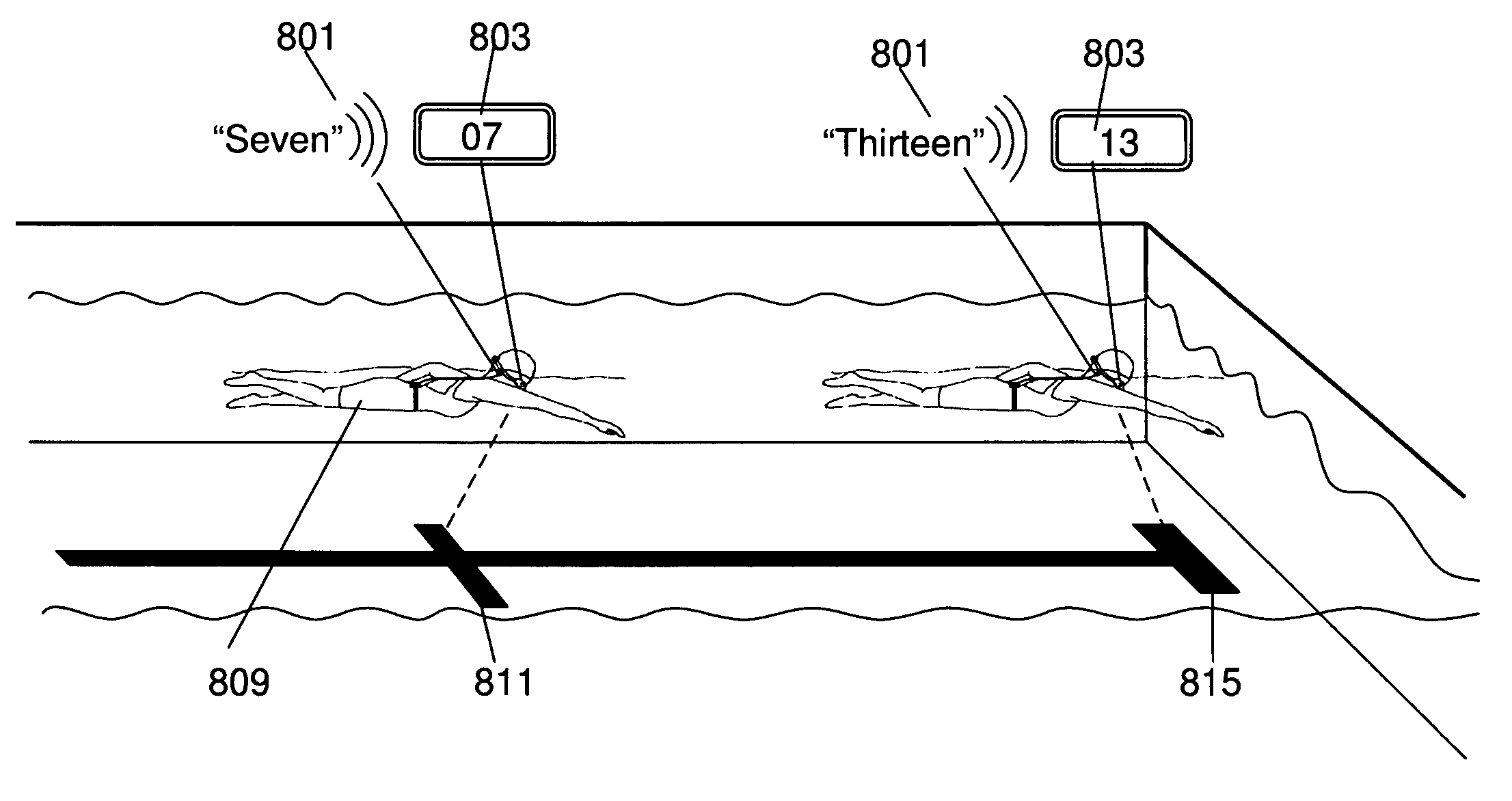 Real-time swimming monitor