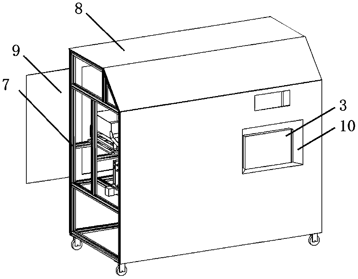 Novel body building meal automatic manufacturing and vending machine