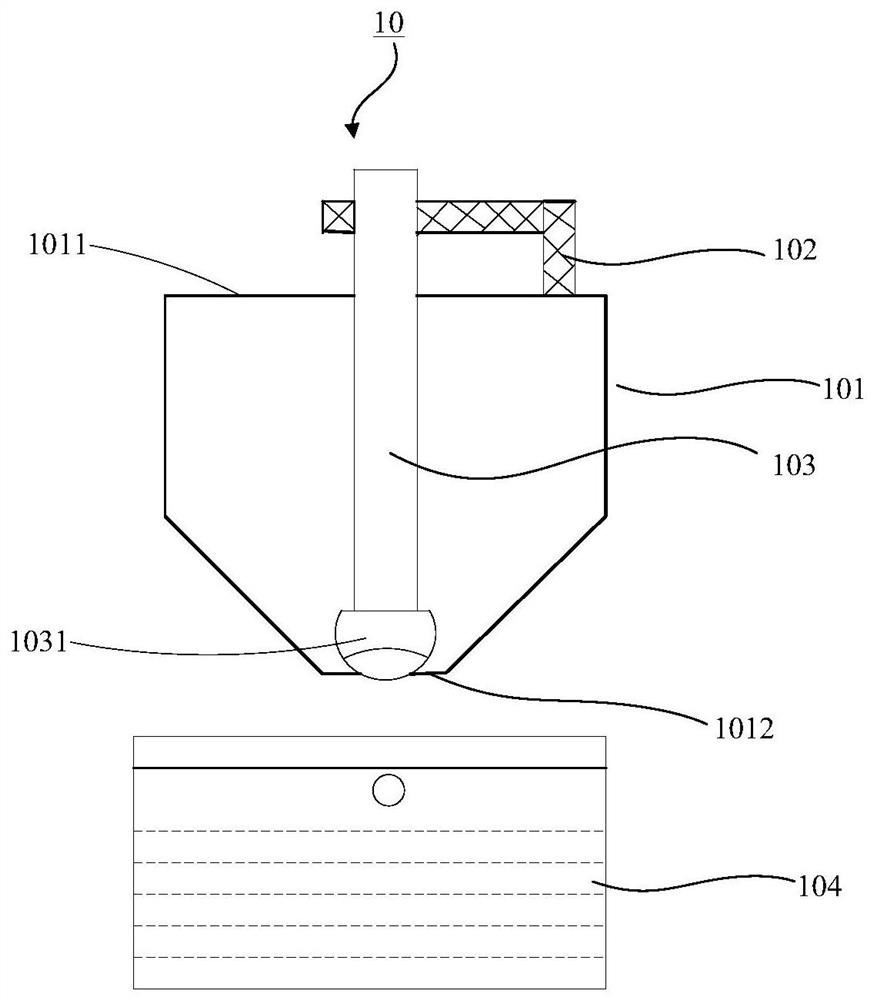 Device for preparing liquid spherical particles and method for preparing liquid spherical particles