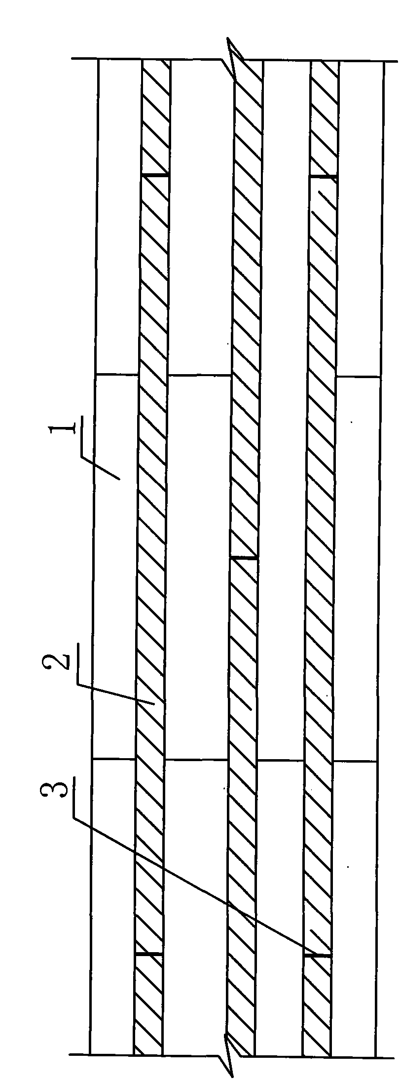Construction method for supporting template at construction joint of frame structure