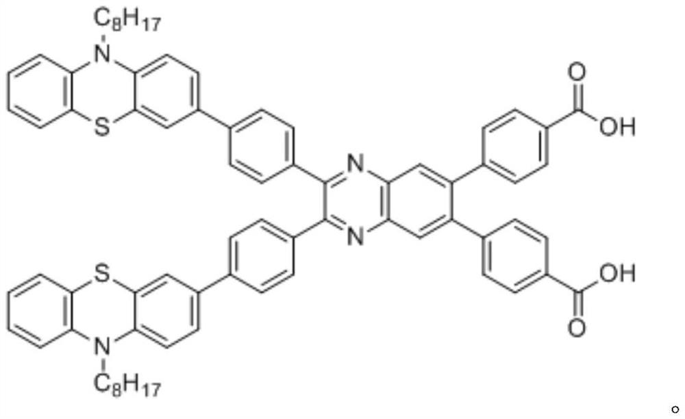 A kind of phenothiazine co-sensitizer and its preparation method and application