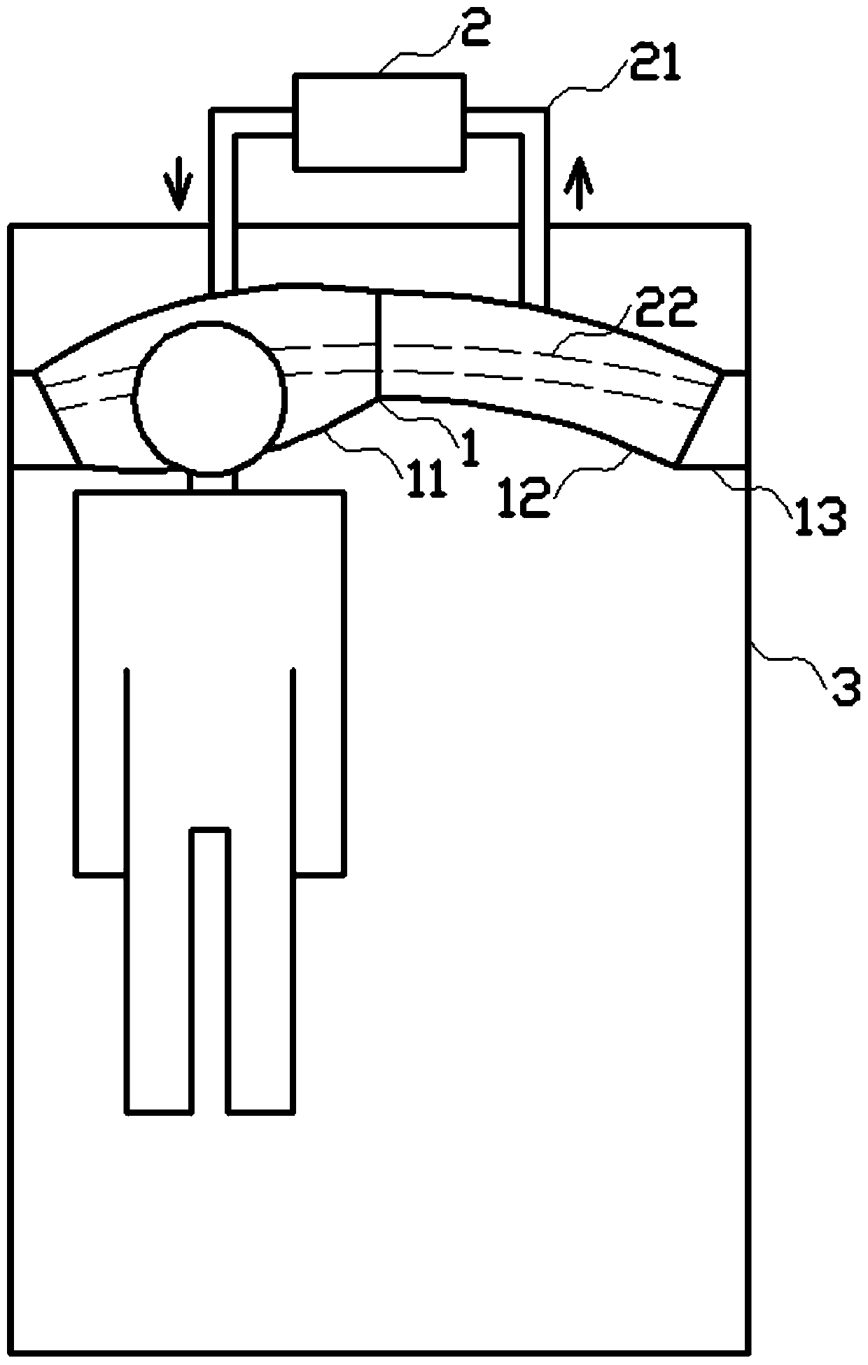 Automatic detecting and following adjustment pillow