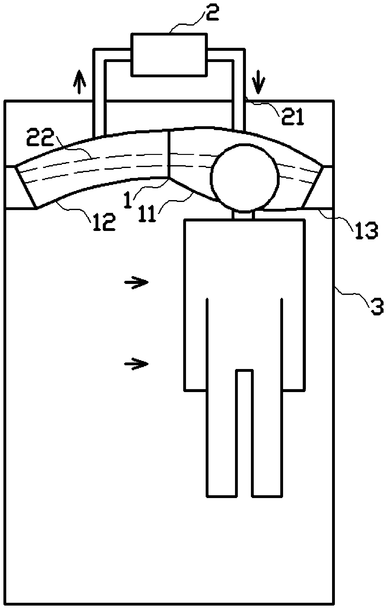 Automatic detecting and following adjustment pillow