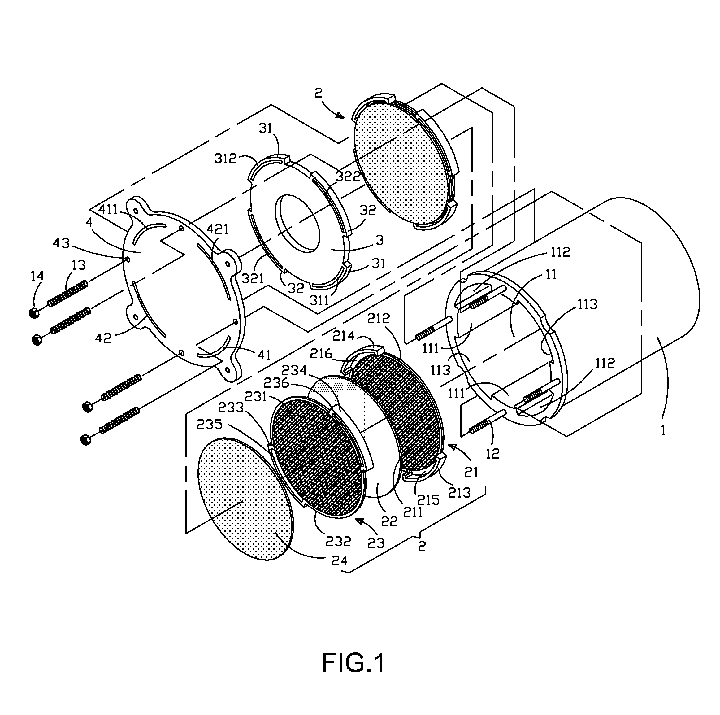 Fuel cell assembly structure