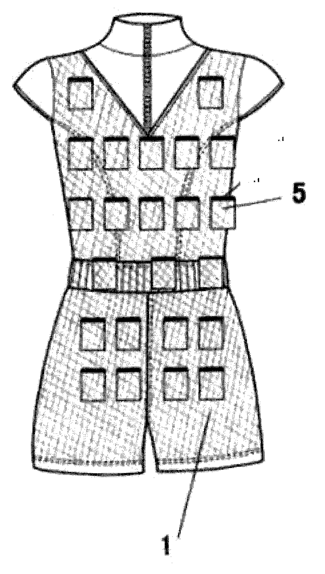 Medicine information treatment garment