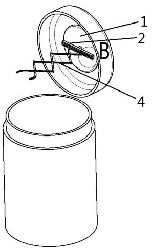 Connecting rod type tea clamping device convenient to install and place