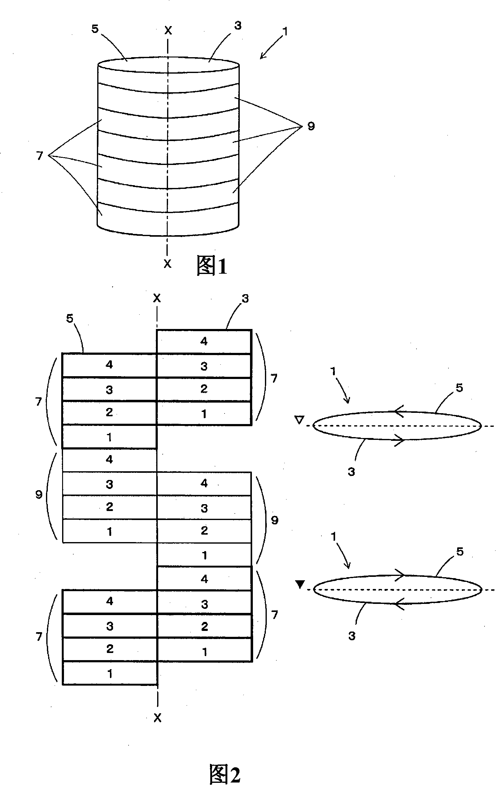 Method for knitting tubular fabric having border pattern