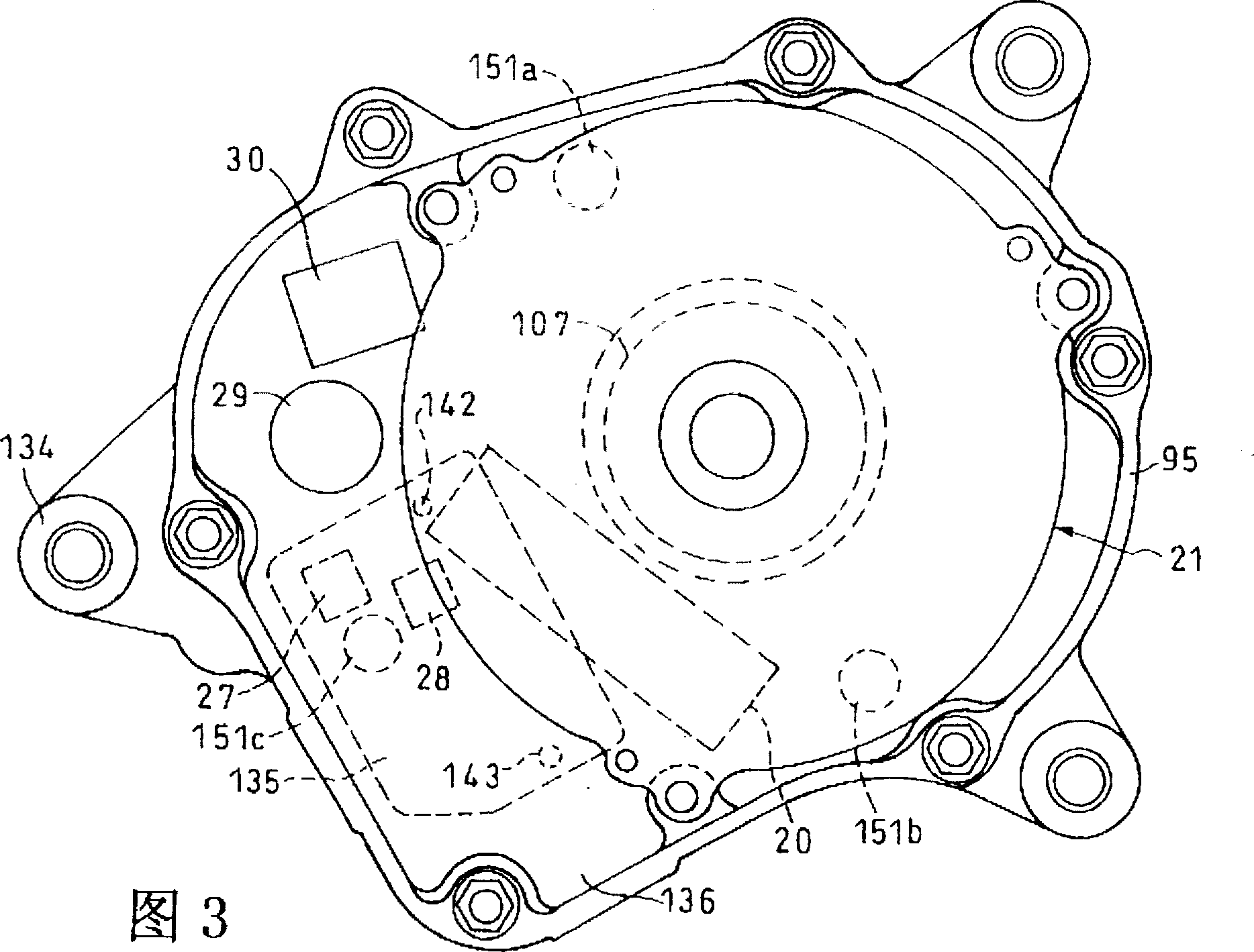 Electric booster device for electric booster vehicle
