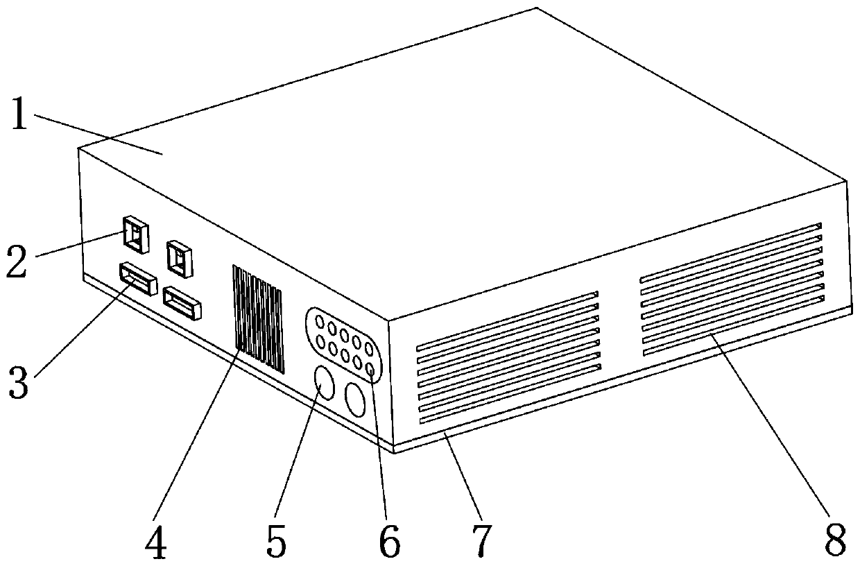 Edge calculation micro all-in-one machine and storage bracket thereof