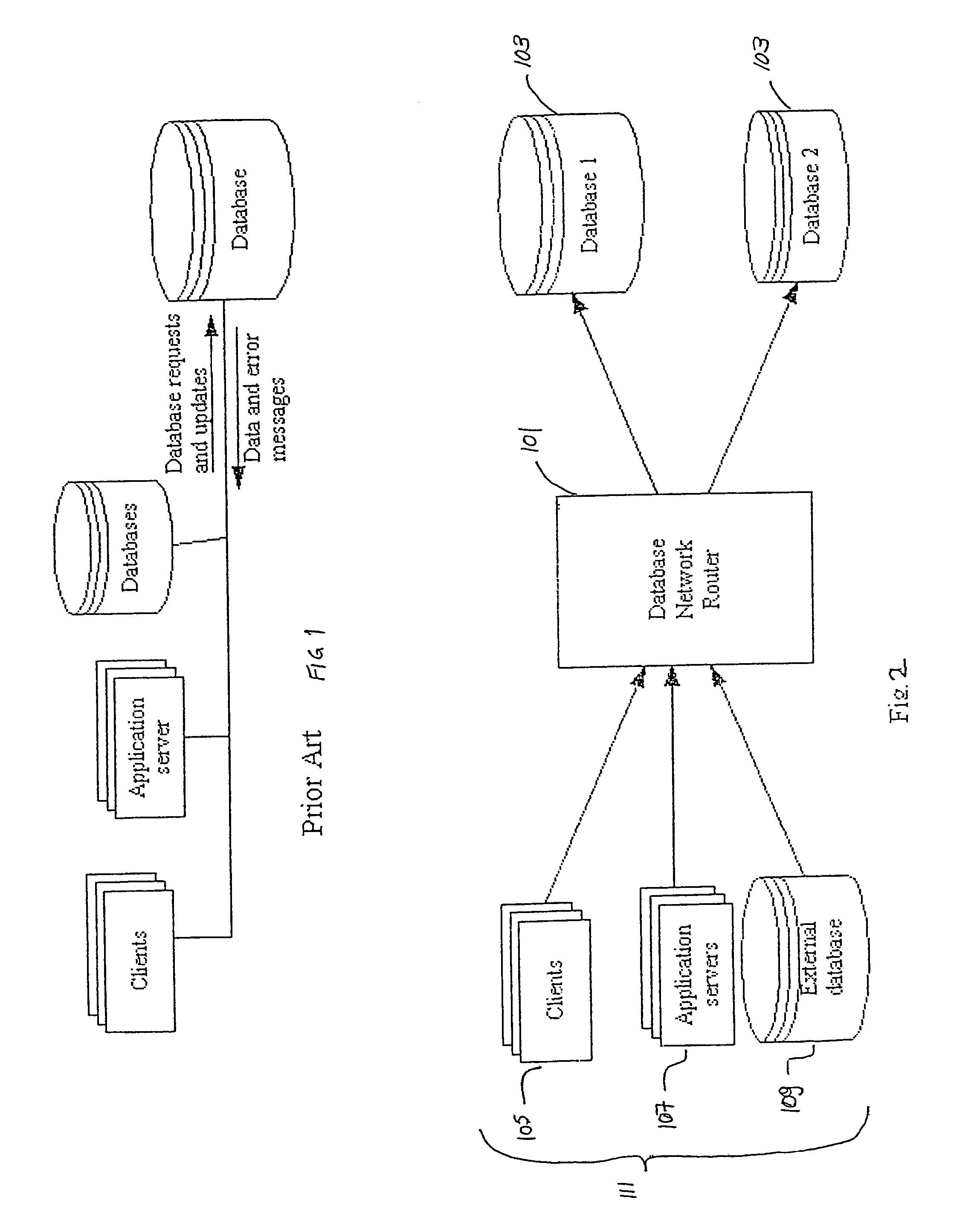System and method for the optimization of database access in data base networks