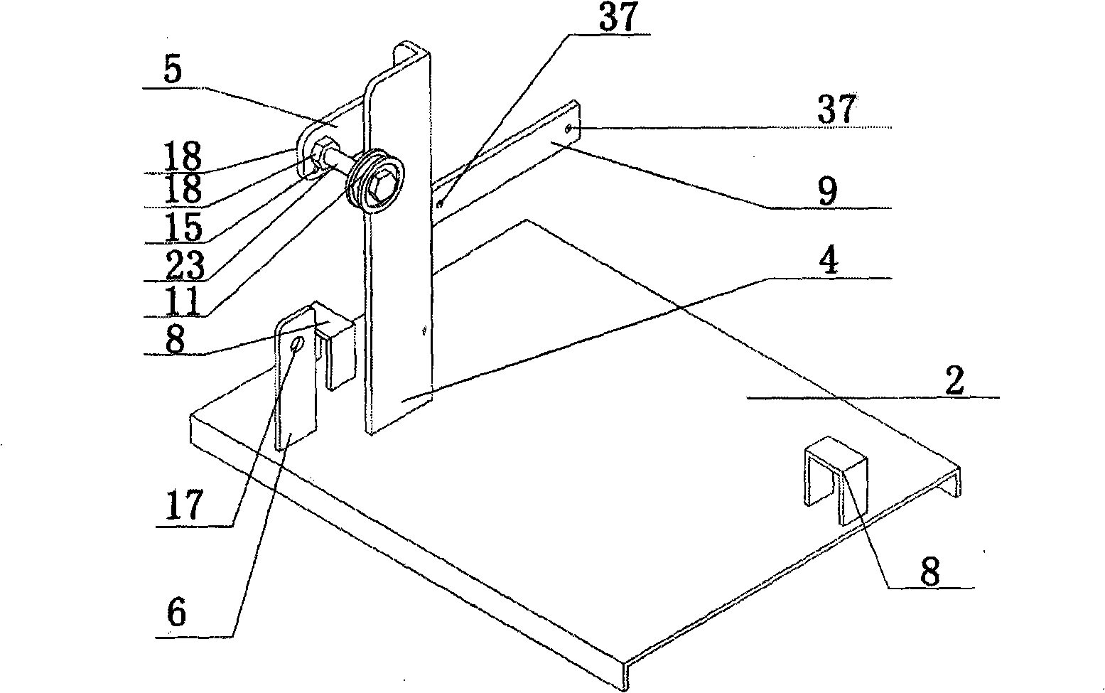 An external flag staff lifter