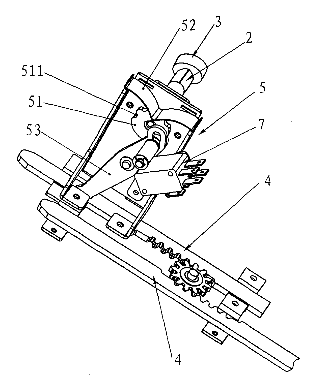 Switch cabinet drawer interlocking mechanism