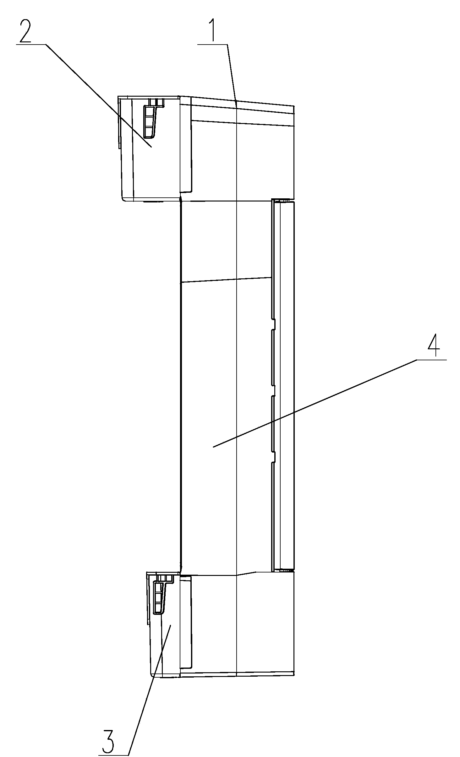 Bar counter bottle rack assembly and refrigerator with same