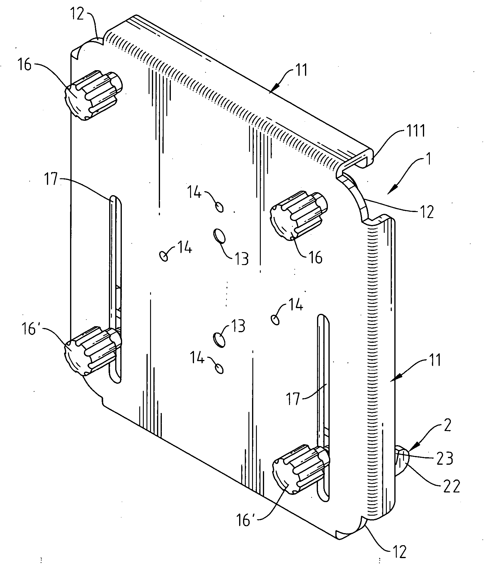 Adjustable rail-hanging apparatus