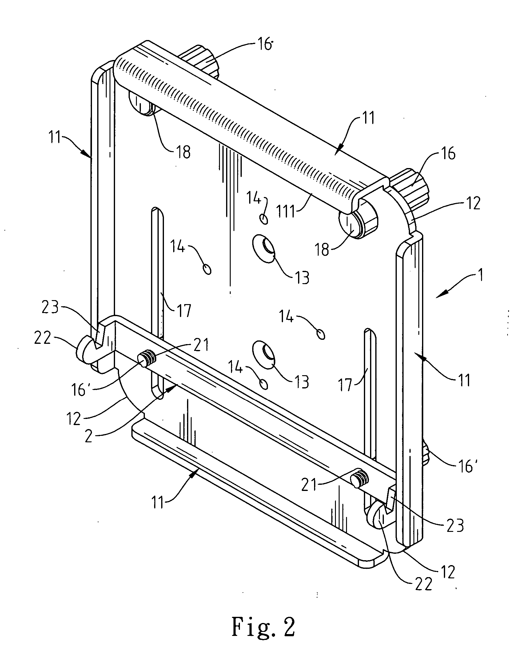 Adjustable rail-hanging apparatus