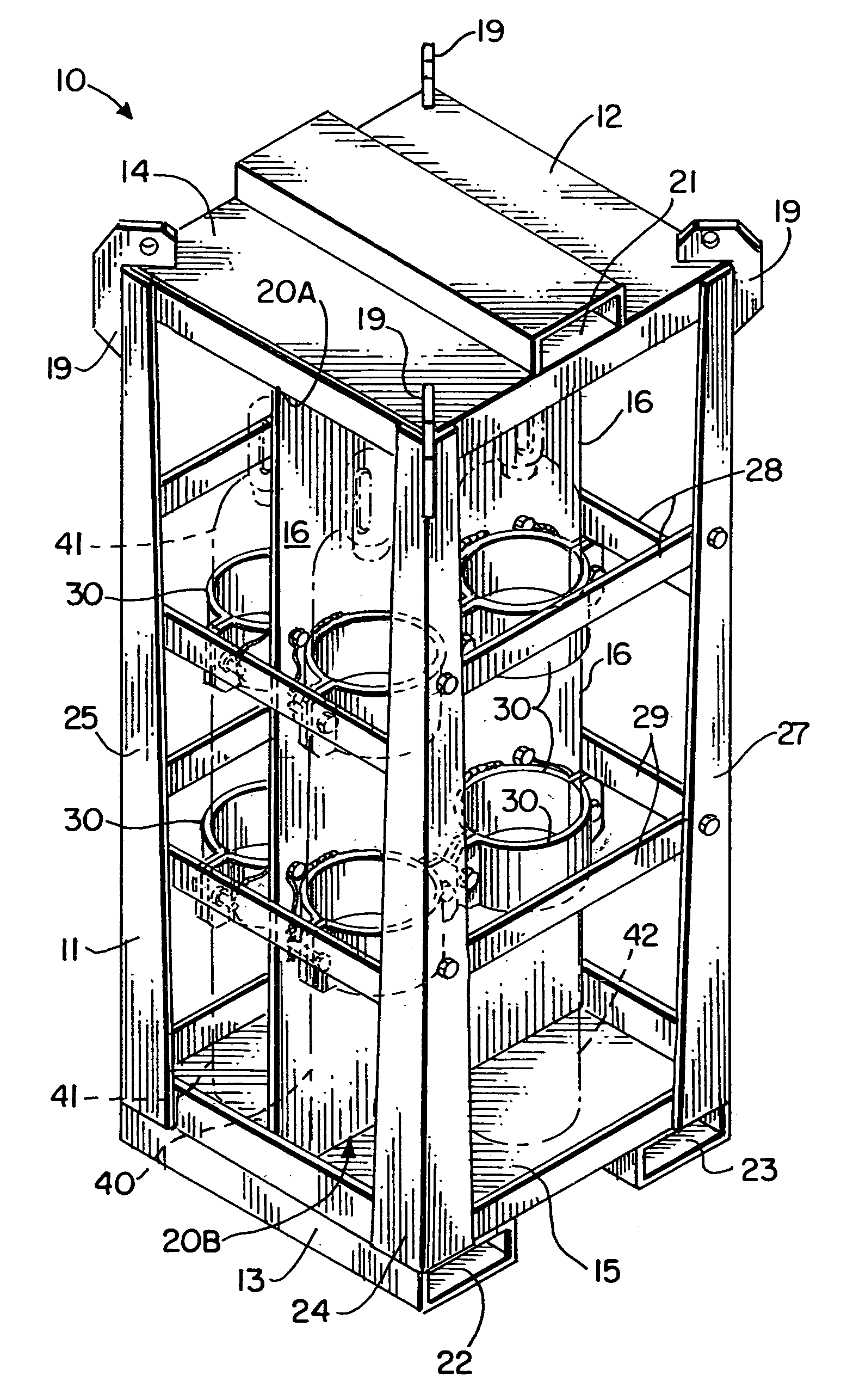 Method and apparatus for transporting pressurized gas canisters
