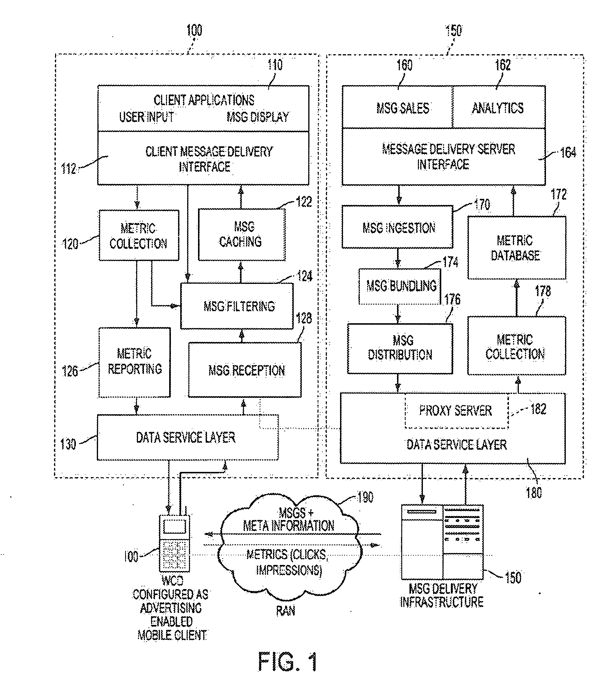 Method and system for message value calculation in a mobile environment