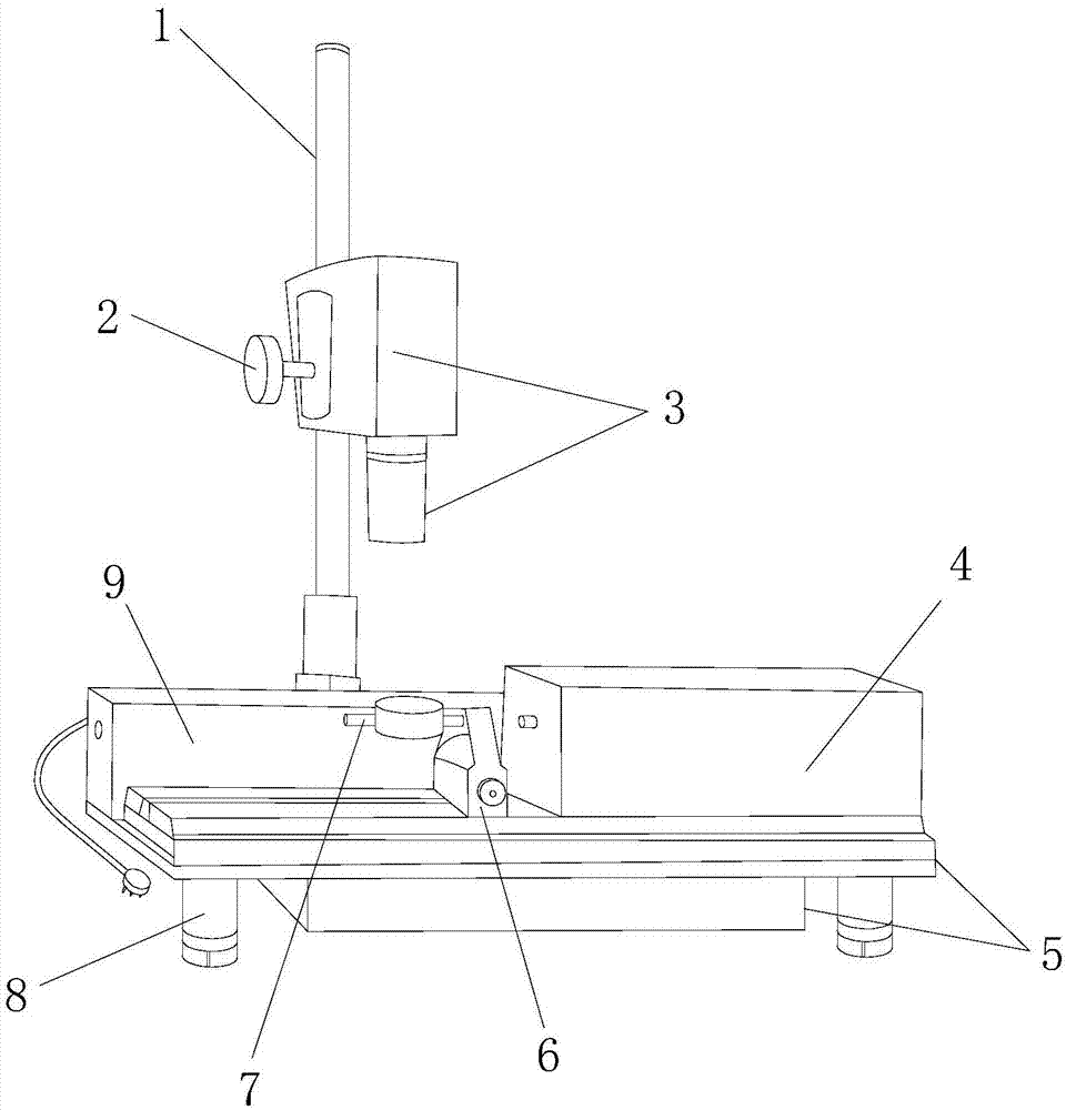 Checking device of textile leveling ruler