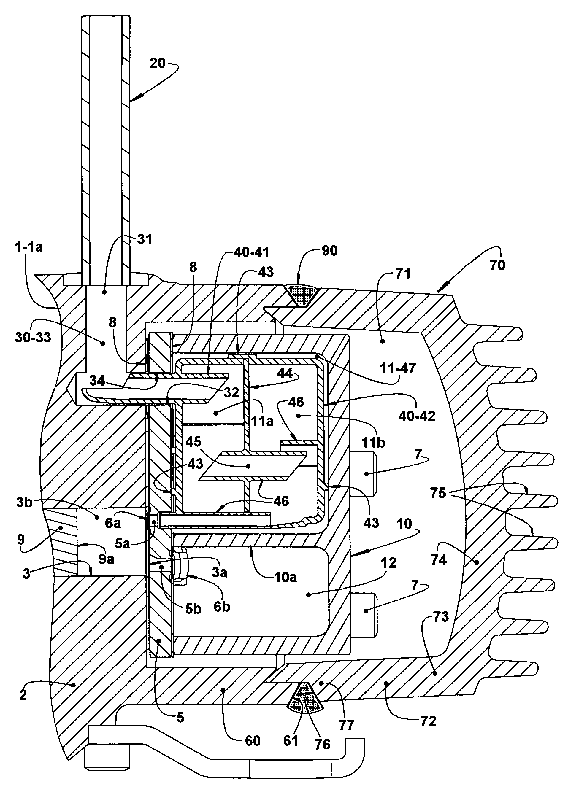 Suction arrangement for a hermetic refrigeration compressor