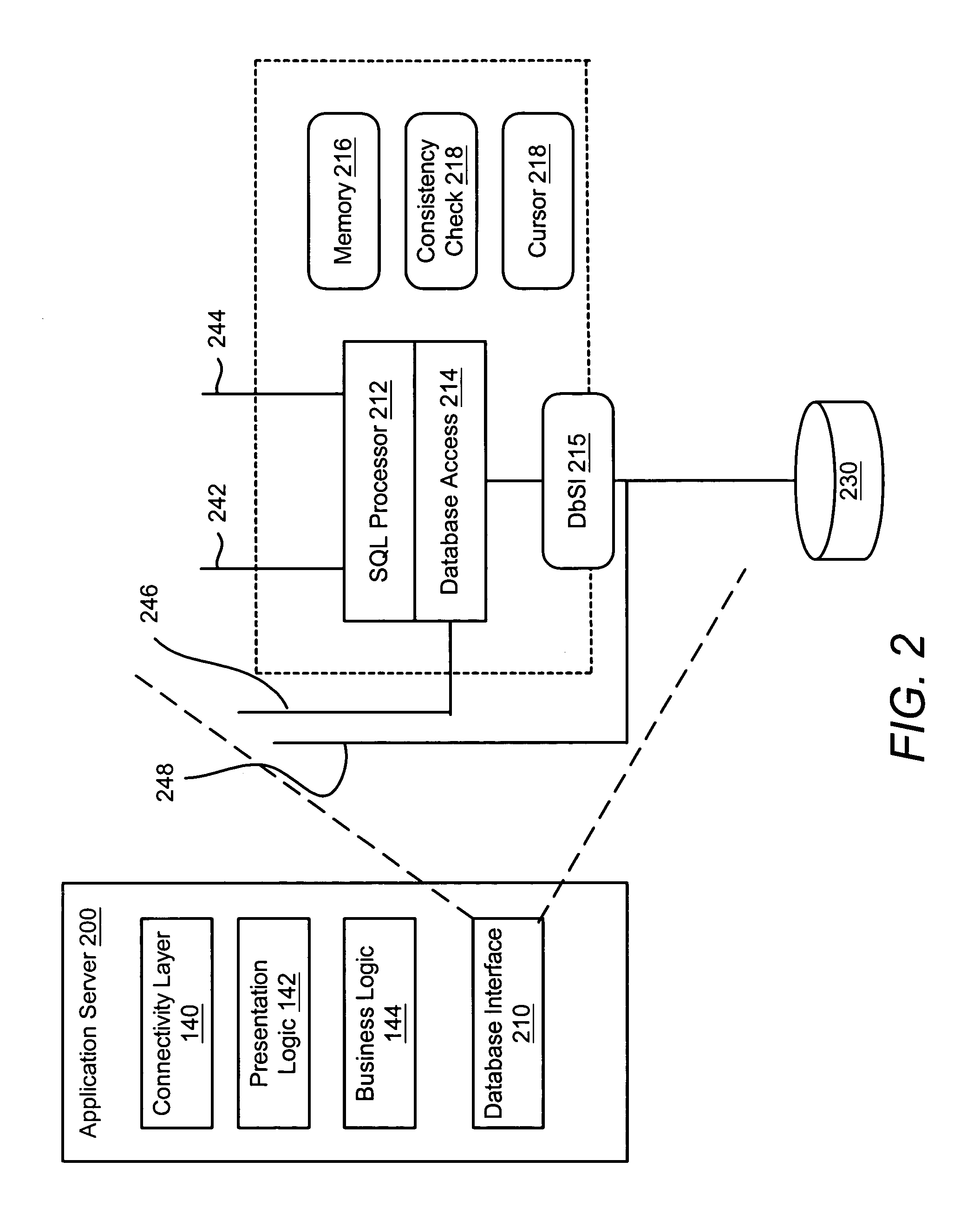 System and method for an optimistic database access