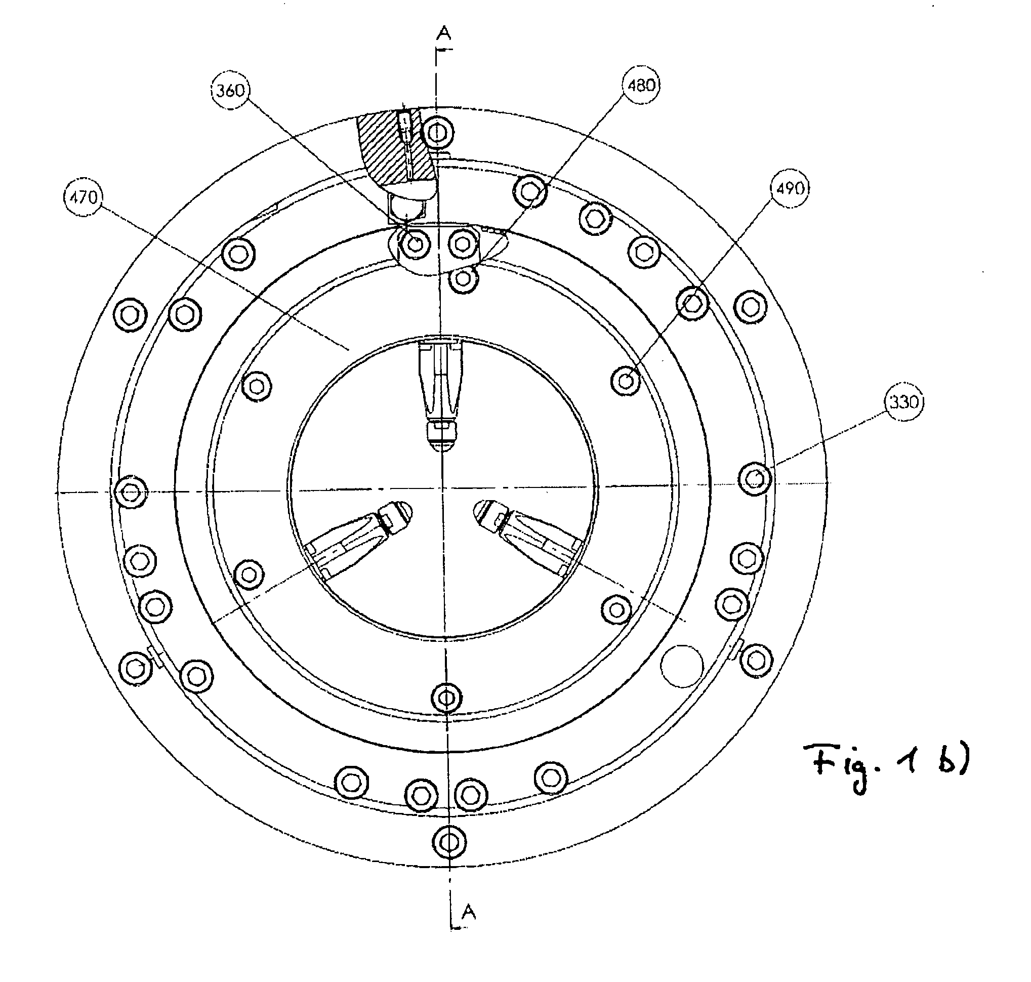 Device for rolling an eccentric rotational component, rolling machine, method, and eccentric rotational component