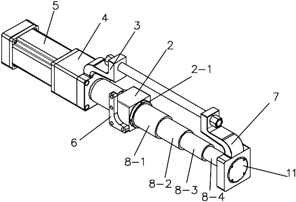 An outboard steering gear of a yacht