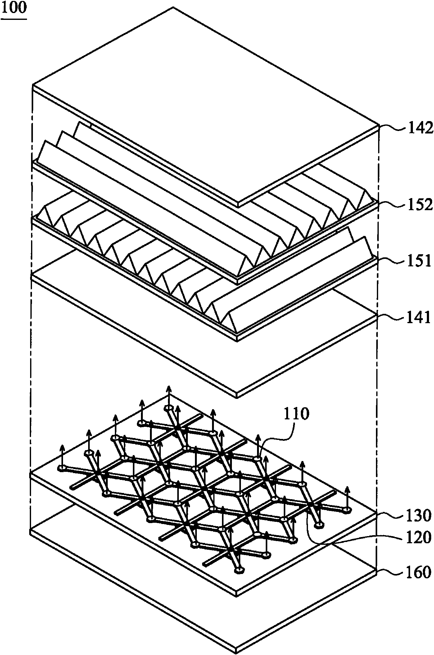 Backlight module, area light source module and light guide grid structure