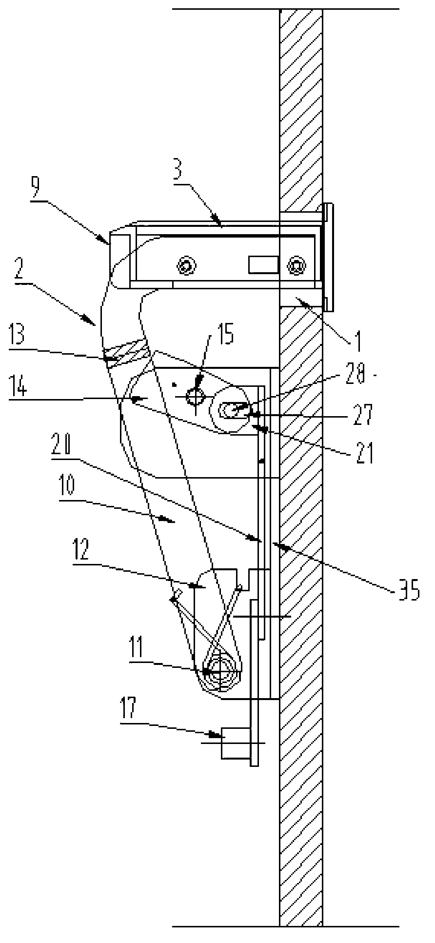 Concealed keyboard device of electronic lock