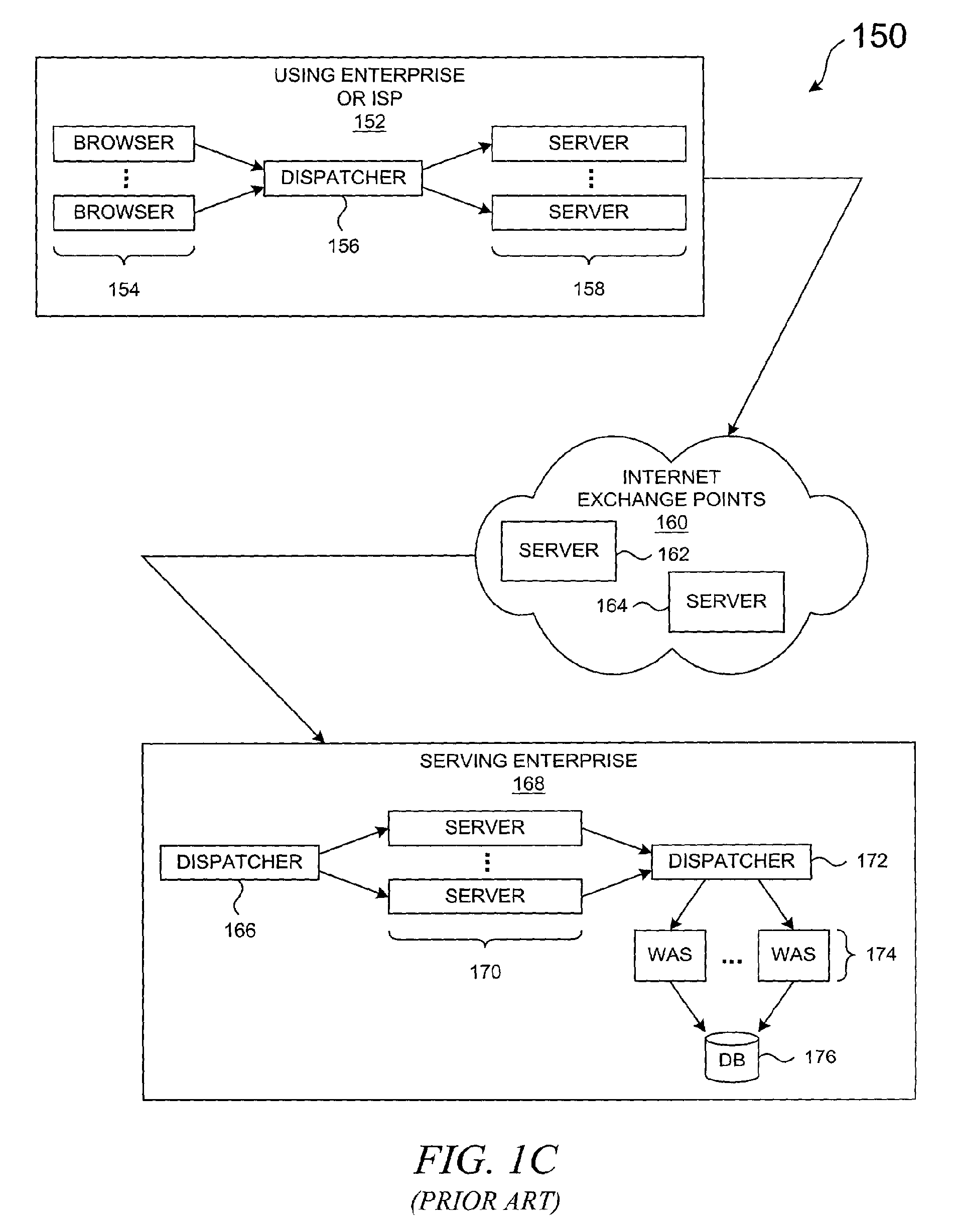 Method and system for caching message fragments using an expansion attribute in a fragment link tag