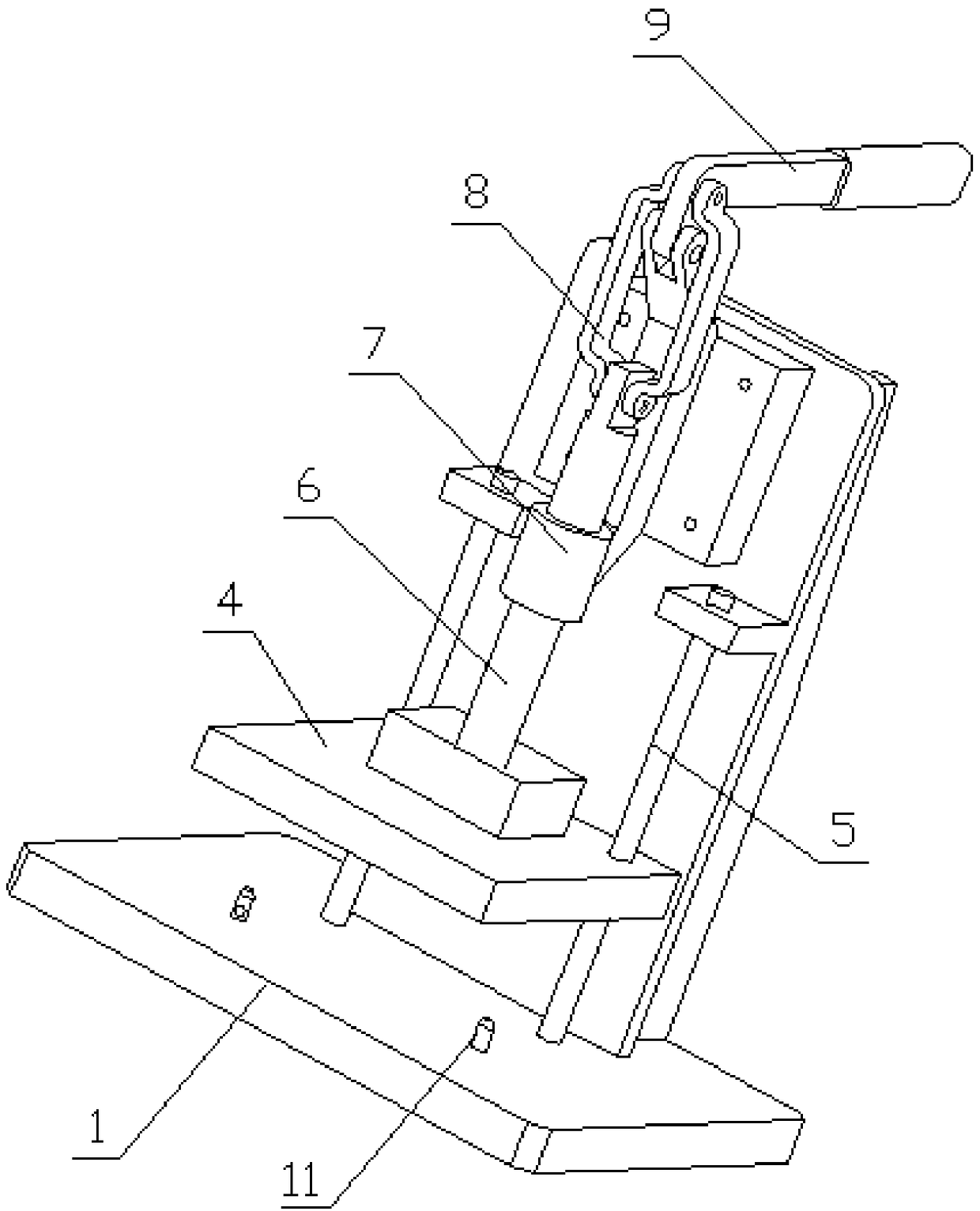 Board card radiator heat transfer cement pressing device