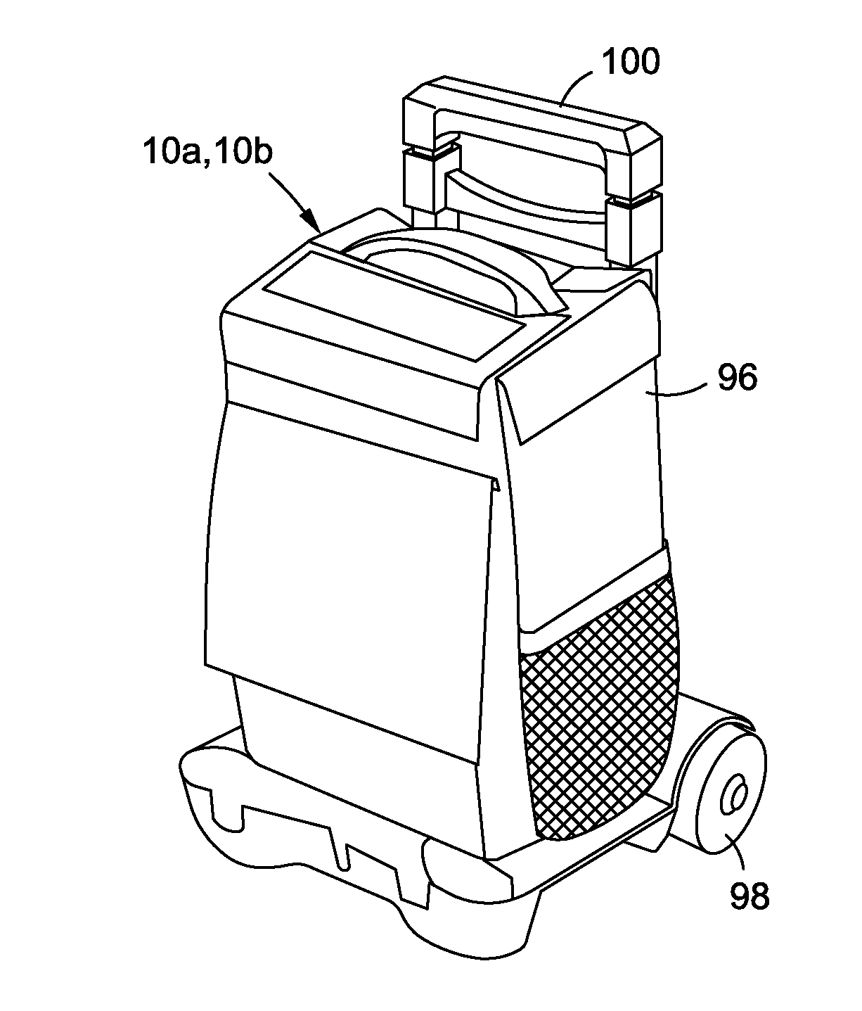 Oxygen concentrator for high pressure oxygen delivery with oxygen circulation loop and improved portability
