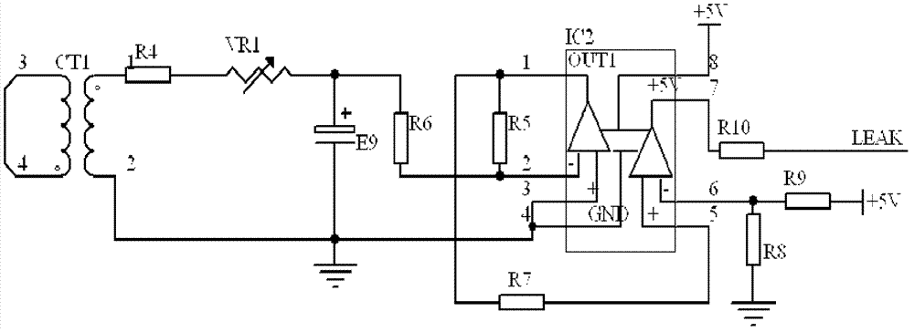 Leakage protection device against accidental power failure