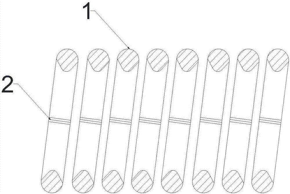 Torsion spring long in service life