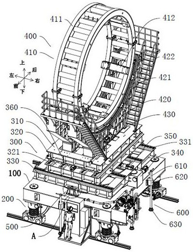 A six-degree-of-freedom numerical control centering installation device