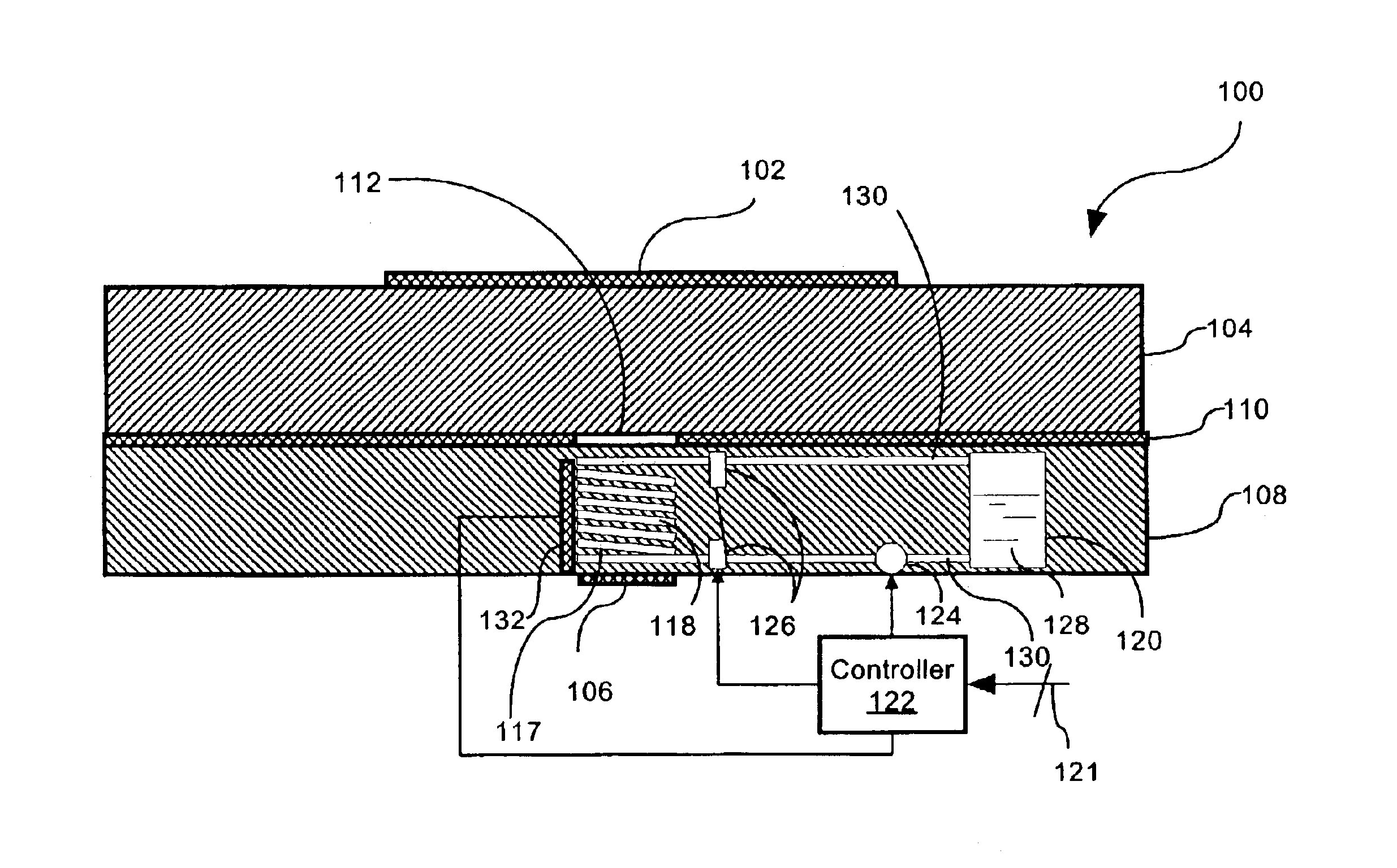 Dynamically reconfigurable aperture coupled antenna