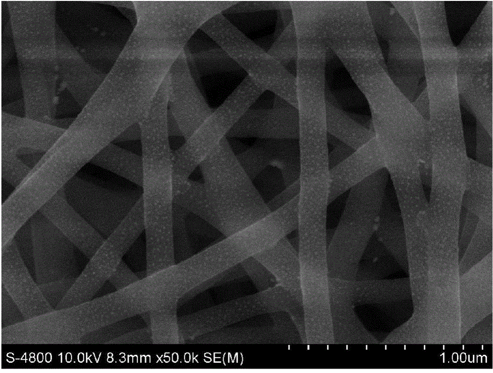 Preparation method for nanogold-nanofiber functional composite modified electrode