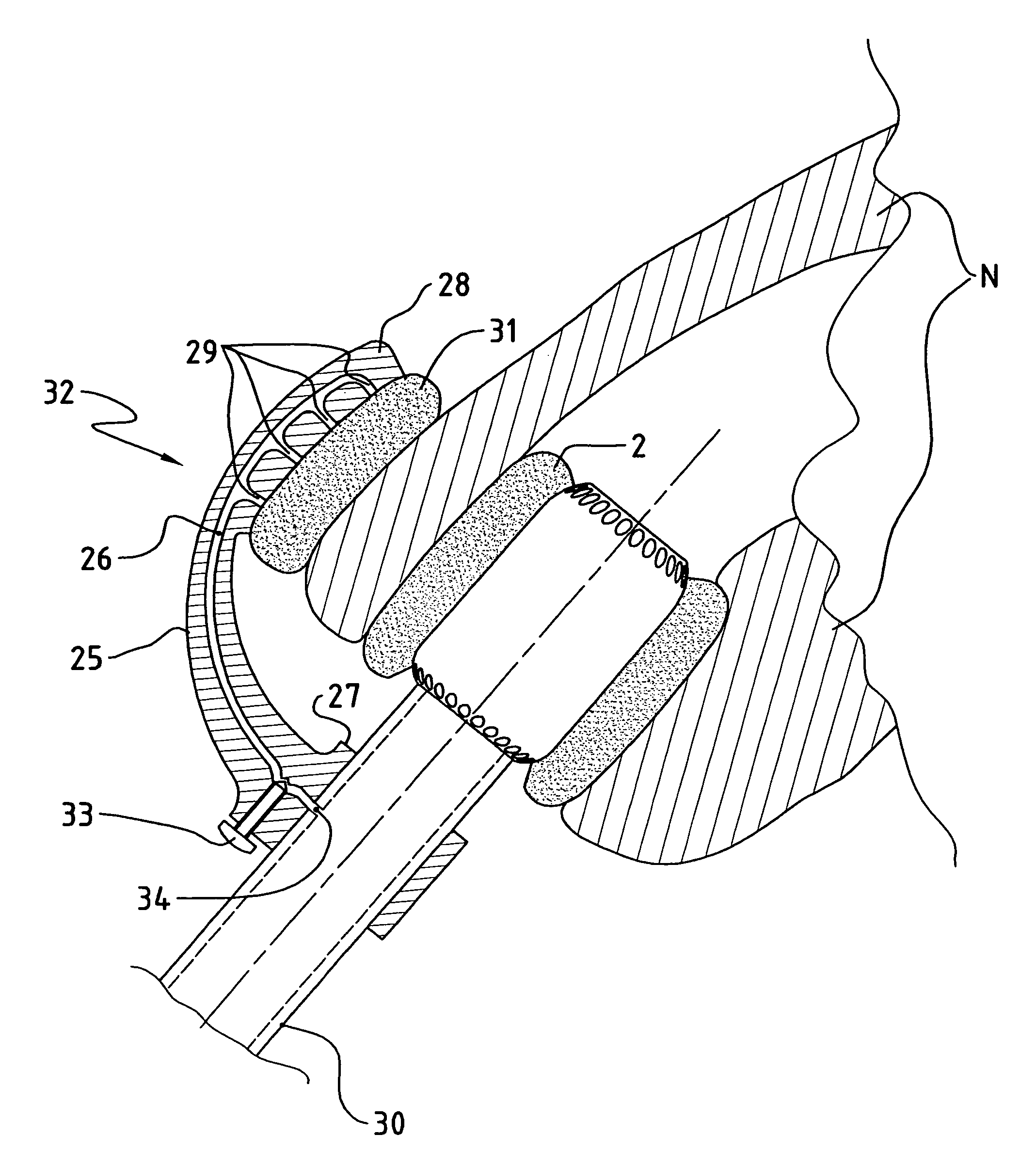 Device for delivering respiratory gas directly into the nose of a user