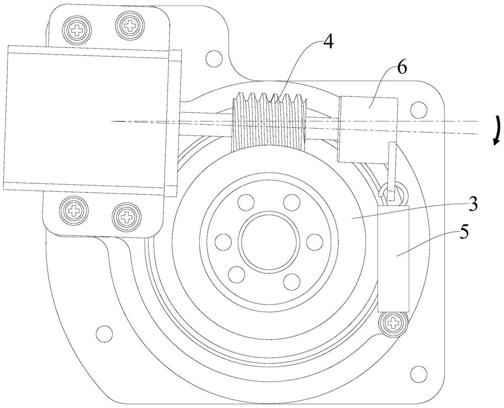 Worm and gear transmission structure