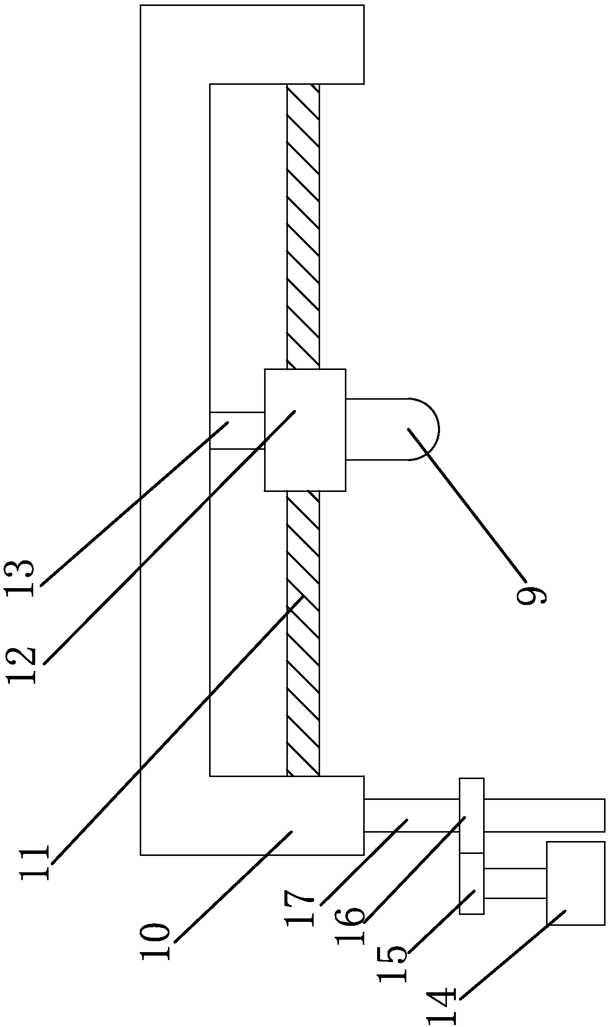 Transverse cutting mechanism of buckle plate cutting device