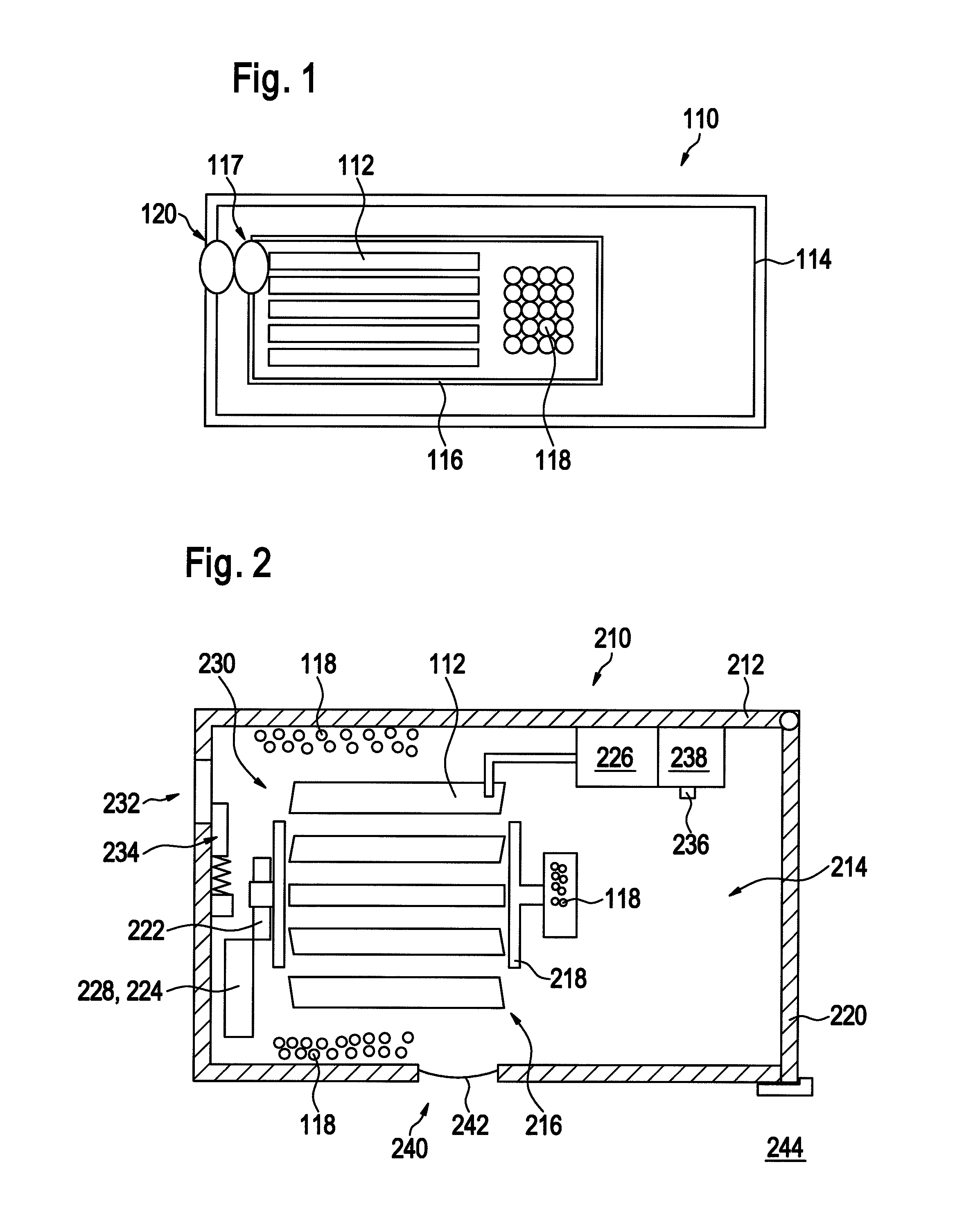 Portable measuring system having a moisture-proof assembly space